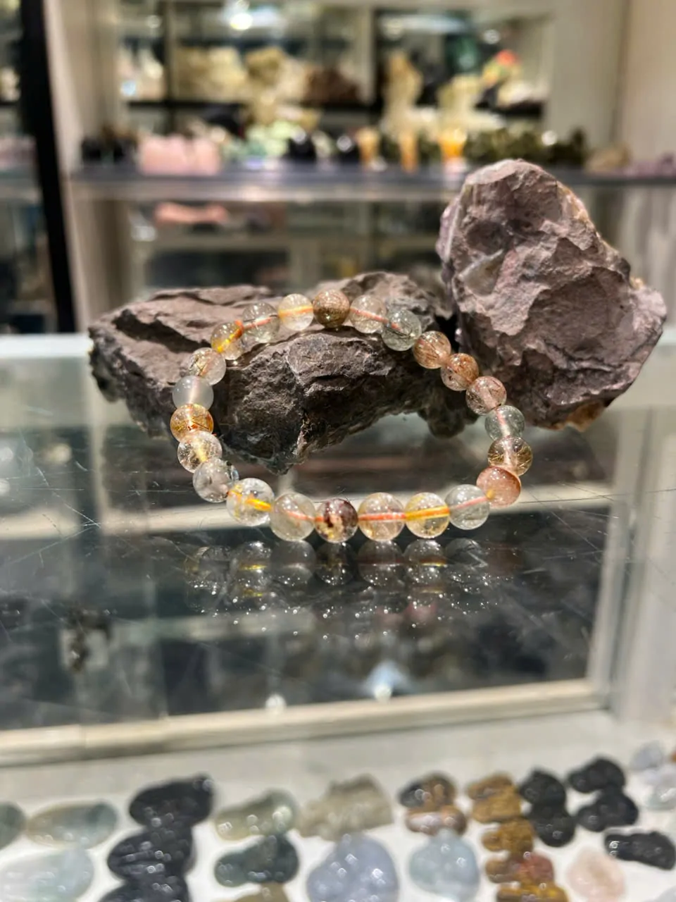 Chuỗi thạch anh tóc Phước - Lộc - Thọ A+++++ (22.2g - 23 bi) S6772-S1-1532
